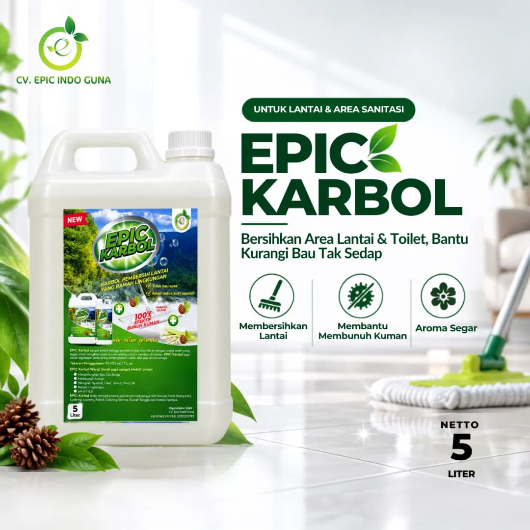 EPIC Karbol Wangi Jerigen 5 Liter